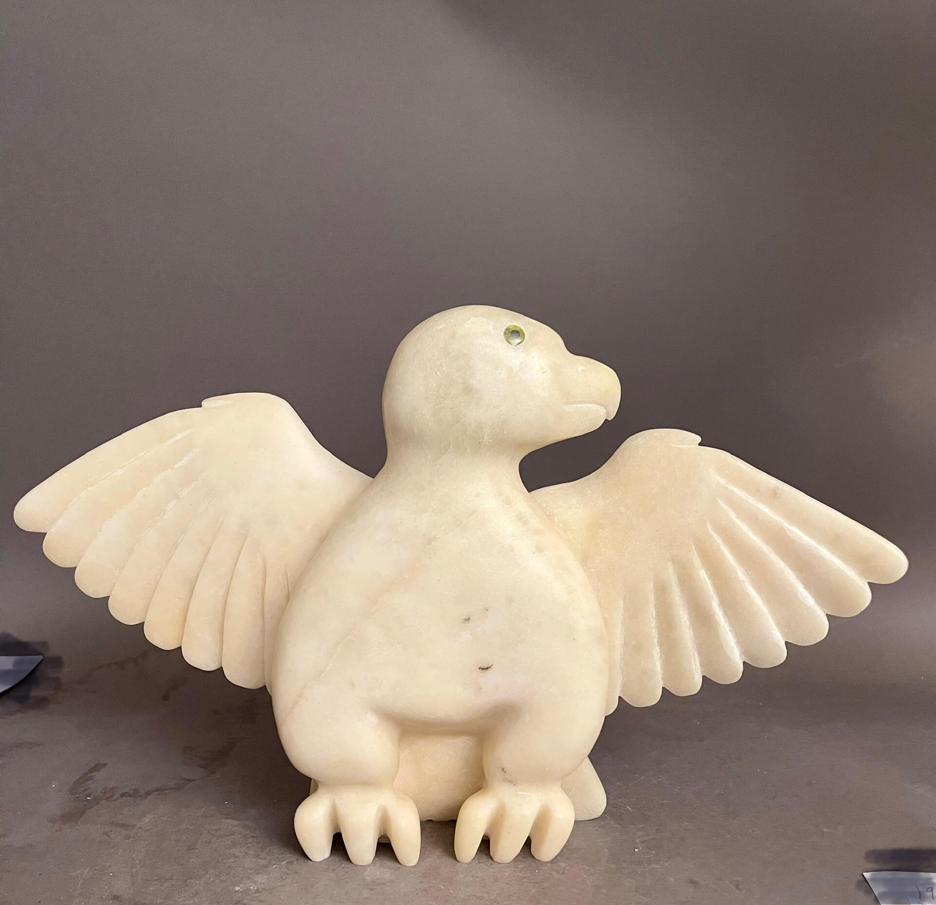 inuit art owl sculpture
